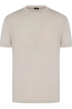 Kiton Top, Herre, Grå, S, Bomuld, Soft Cotton Jersey T-Shirt