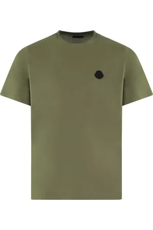 Moncler Top, Herre, Grøn, XL, Herre Kortærmet T-shirt