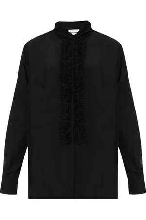 Jil Sander Bluser & Skjorter, Dame, Sort, S, Flæse Skjorte