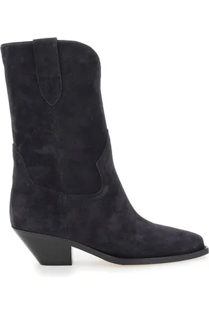 Isabel Marant Sko, Dame, Sort, 37 EU, Læder, Dahope Cowboy Støvler
