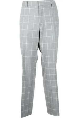 HUGO BOSS Bukser, Herre, Grå, XS, Uld, Bukser