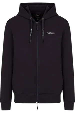Armani Exchange Sweathshirts & Hoodies, Herre, Blå, S, Uld, Blå Cardigan Herremode