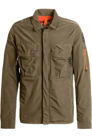 Parajumpers Jakke, Herre, Grøn, 2XL, Nylon, Letvægts Nylon Canvas Overshirt