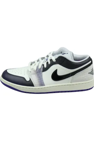 Jordan Sko, Herre, Hvid, 44 1/2 EU, Læder, Punk Rock Low-Top Sneakers