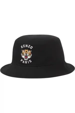 Kenzo Tilbehør, Herre, Sort, ONE SIZE, Bomuld, Varsity Bucket Hat