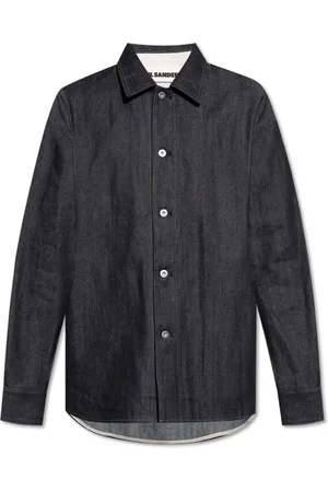 Jil Sander Skjorte, Herre, Blå, L, Denim, Denim Over Shirt