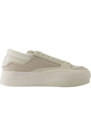 Y-3 Sko, Dame, , 38 EU, Læder, Sort Læder Low Top Sneakers