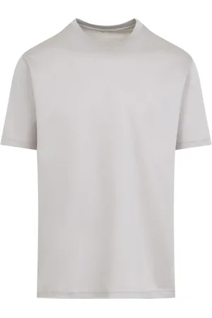 Kiton Top, Herre, Grå, XL, Bomuld, Milano T-Shirt