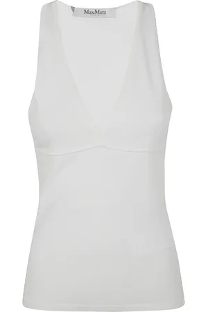 Max Mara Top, Dame, Hvid, XS, Bomuld, Bomuld Bh Tank Top