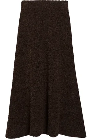 Ivy & Oak Nederdel, Dame, Brun, XL, Uld, Kristyn A-line Midi Nederdel