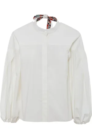 La DoubleJ Bluser & Skjorter, Dame, Hvid, XL, Bomuld, Elegant Screen Shirt