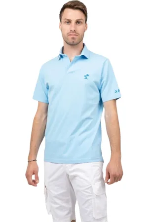 MC2 SAINT BARTH Top, Herre, Blå, 2XL, Klassisk Polo Shirt