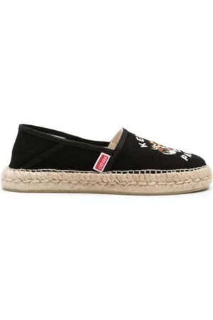 Kenzo Sko, Herre, Sort, 45 EU, Uld, Stilfulde Espadriller