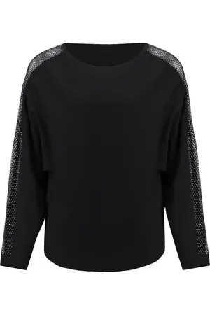 Joseph Ribkoff Top, Herre, Sort, M, Langærmet top