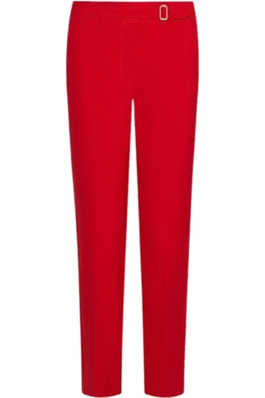 MARELLA Bukser, Dame, Rød, M, Polyester, Røde Stretchbukser Rank 002