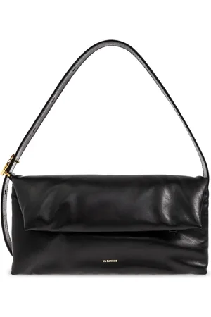 Jil Sander Taske, Dame, Sort, ONE SIZE, Uld, Origami Skuldertaske