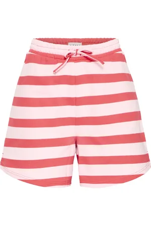 Ichi Shorts, Dame, Flerfarvet, 2XL, Bomuld, Stribede Shorts & Knickers Geranium