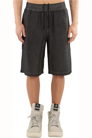 Diesel Shorts, Herre, Grå, XL, Uld, Krøllet Shorts til Stilfuldt Look