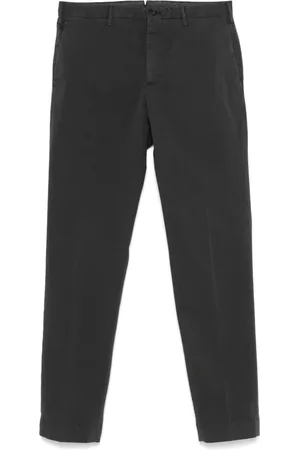 Incotex Bukser, Herre, Grå, 3XL, Uld, Mørkegrå Bukser, Skjult Lukning, Lommer