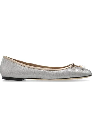 Jimmy Choo Sko, Dame, Grå, 38 EU, Uld, Ballerinas Elme