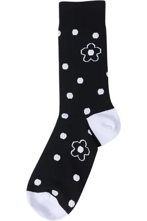 Kenzo Undertøj, Dame, Sort, M, Bomuld, Flower Spot Sokker
