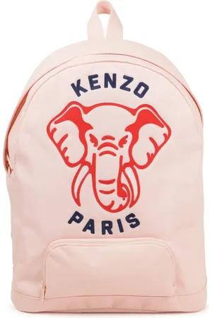 Kenzo Taske, Herre, Lyserød, ONE SIZE, Uld, Elefant Broderet Rygsæk