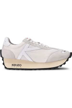 Kenzo Sko, Dame, Hvid, 40 EU, Uld, Smile Run Low Top Sneakers