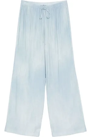 ERMANNO SCERVINO Bukser, Dame, Blå, XS, Vide Bukser