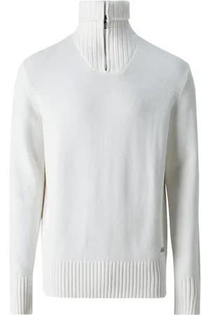 Karl Lagerfeld Strik, Herre, Hvid, S, Bomuld, Turtleneck