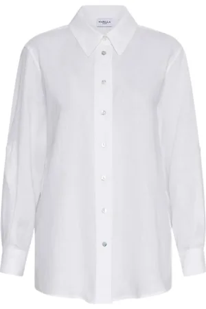 MARELLA Bluser & Skjorter, Dame, Hvid, S, Linned, Hvid Linnedskjorte Ixie