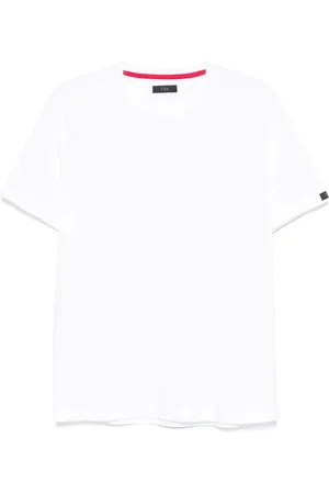 FAY Top, Herre, Hvid, L, Hvide Crew Neck T-shirts og Polos