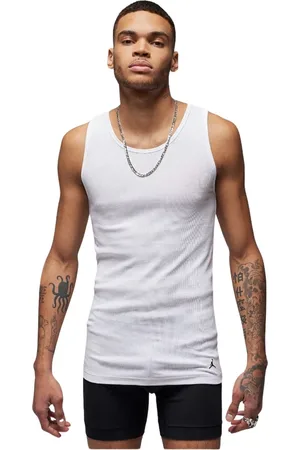 Jordan Top, Herre, Hvid, XL, Bomuld, Flight Base Tank Tops Sæt