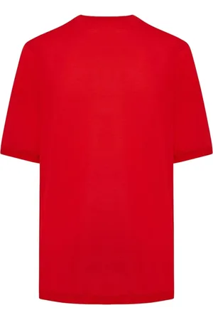 Kiton Top, Herre, Rød, XL, Bomuld, Mauro T-shirt Bomuld Rød
