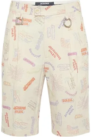 Jacquemus Shorts, Herre, Flerfarvet, S, Uld, Square-Round Cut Uld Skræddersyede Shorts