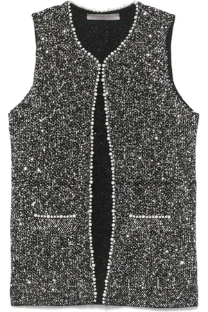 D.EXTERIOR Jakke, Dame, Sort, L, Uld, Sort stilfuld sweater til kvinder