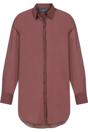 Cortana Bluser & Skjorter, Dame, Lilla, L, Bomuld, Matias, bomuld voile candy skjorte