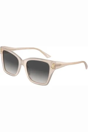 Jimmy Choo Tilbehør, unisex, Brun, 54 MM, Uld, Brune stel grå gradient solbriller