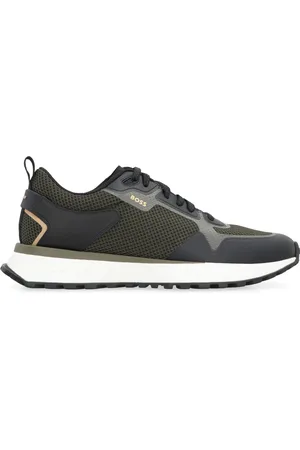 HUGO BOSS Sko, Herre, Grøn, 40 EU, Polyester, Mesh Low-Top Sneakers