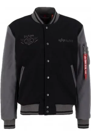 Alpha Industries Jakke, Herre, Sort, M, Varsity Air Bomber Jakke