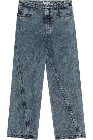 Alaïa Jeans, Dame, Blå, S, Flared Jeans med Zampa Stil