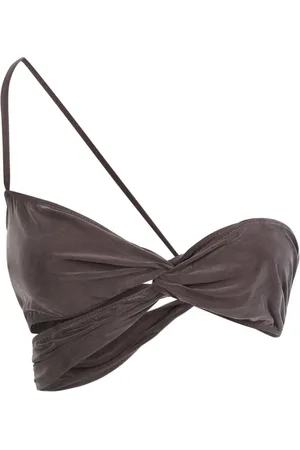 Jacquemus Top, Dame, Brun, M, Uld, Brun Asymmetrisk Dame Top Ss23
