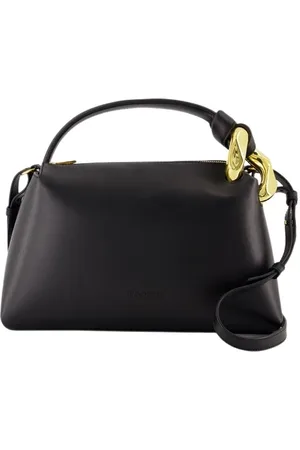 J.W.Anderson Taske, Dame, Sort, ONE SIZE, Uld, Sort Corner Crossbody Taske