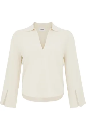 KANGRA CASHMERE Bluser & Skjorter, Dame, , XS, Hvide T-shirts og Polos