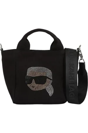 Karl Lagerfeld Taske, Dame, Sort, ONE SIZE, K/Ikonik 2.0 Rhinestone Shopper 236W3876