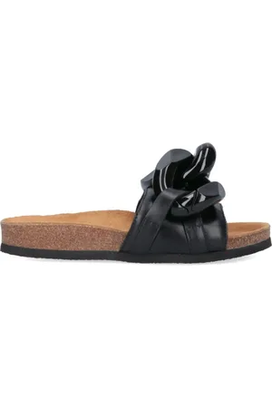 J.W.Anderson Sko, Dame, Sort, 35 EU, Kæde Slide Sandaler
