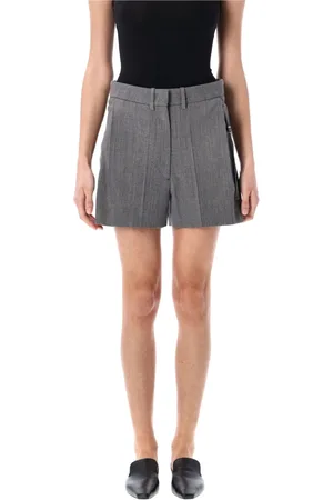 Low Classic Shorts, Dame, Grå, S, Uld, Melange Grey Skræddersyede Shorts til Stilfulde Sommerudflugter
