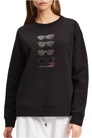 Karl Lagerfeld Sweathshirts & Hoodies, Dame, Sort, S, Sweatshirt solbriller rs a2w20068
