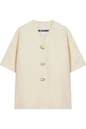 Jil Sander Jakke, Dame, Hvid, S, Single-Breasted Jakke