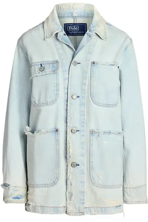 Ralph Lauren Jakke, Dame, Blå, M, Denim, Denim jakke vintage