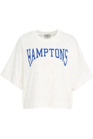 8PM Top, Dame, Hvid, S, Hvid Kimonoærme Rhinestone T-shirt